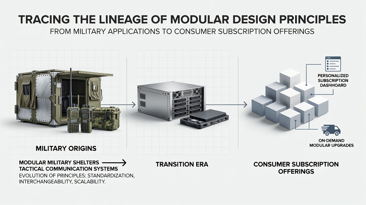 Tracing the Lineage of Modular Design Principles from Military Applications to Consumer Subscription Offerings